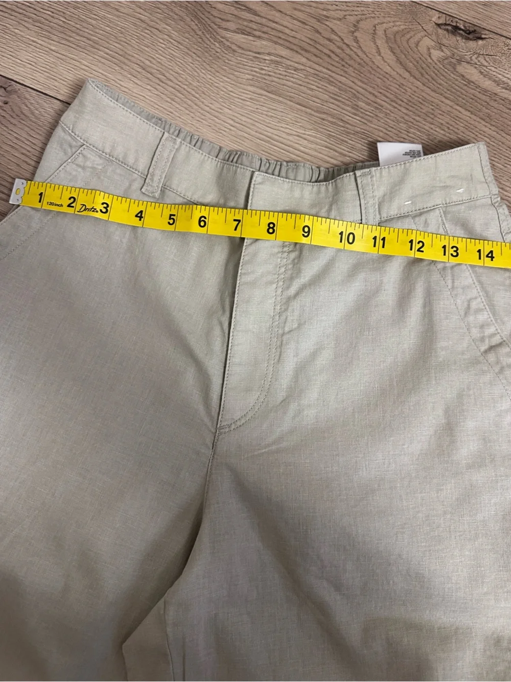 Uniqlo Women's Linen Straight Chino Pants in Light Beige Size XS